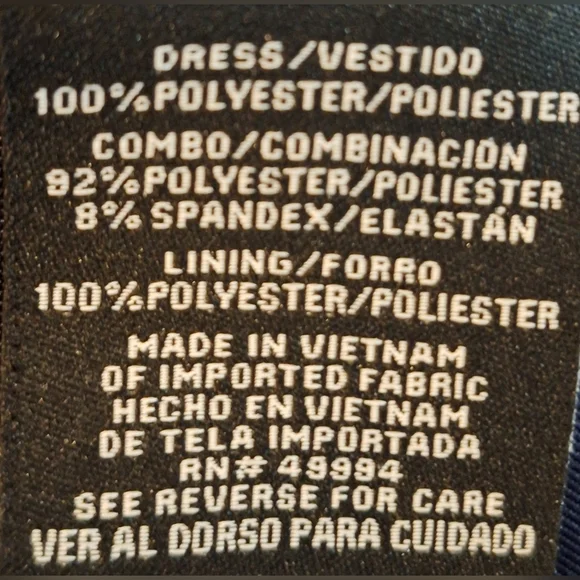 NWT R&M RICHARDS Navy and Gold Maxi Dress - Picture 10 of 10